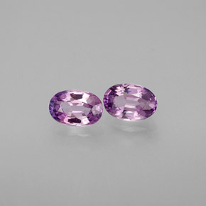 캐럿 천연 푸르스름한 바이올렛 사파이어 보석, 타원형 컷, 6.1×4.1 mm, VVS-VS