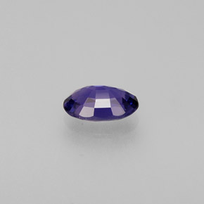 0.54캐럿 천연 블루 바이올렛 사파이어, 타원형 컷, 6×4.1 mm, VVS-VS