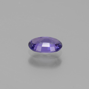 0.51캐럿 천연 블루 바이올렛 사파이어, 타원형 컷, 6×4.1 mm, VVS-VS