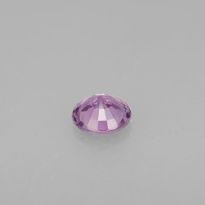 0.49캐럿 천연 바이올렛 사파이어, 라운드 컷, 4.89 mm, VVS-VS