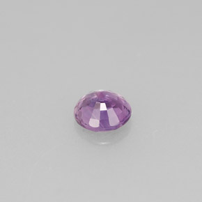 0.53캐럿 천연 바이올렛 사파이어, 라운드 컷, 4.85 mm, VS