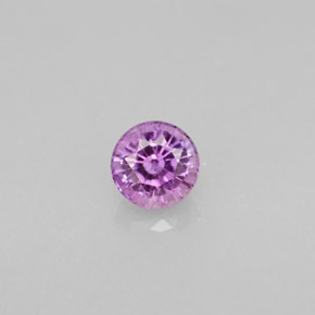 0.58캐럿 천연 바이올렛 사파이어, 라운드 컷, 4.60 mm, VS