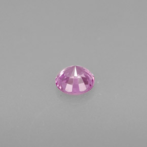 0.46캐럿 천연 핑크빛 퍼플 사파이어, 라운드 컷, 4.57 mm, VS