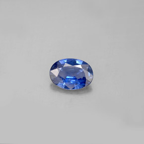0.77캐럿 천연 블루 사파이어, 타원형 컷, 7×5 mm, VS