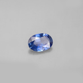 0.77캐럿 천연 블루 사파이어, 타원형 컷, 7×5 mm, VS