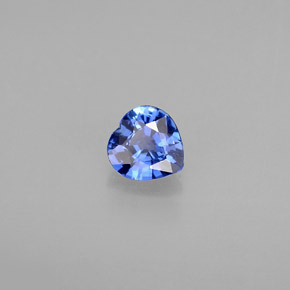 0.39캐럿 천연 블루 사파이어, 하트 모양, 4.6×4.4 mm, VS