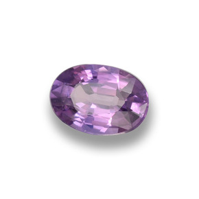 0.52캐럿 천연 핑크빛 퍼플 사파이어, 타원형 컷, 5.9×4.2 mm, VVS-VS