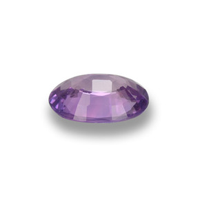 0.52캐럿 천연 핑크빛 퍼플 사파이어, 타원형 컷, 5.9×4.2 mm, VVS-VS