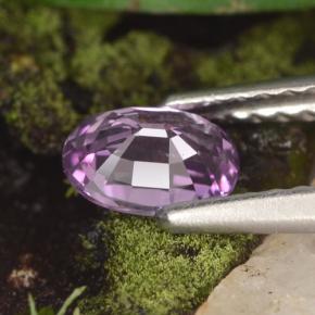 0.60캐럿 천연 핑크빛 퍼플 사파이어, 타원형 컷, 5.9×4.1 mm, VVS-VS