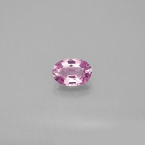 0.56캐럿 천연 퍼플 핑크 사파이어, 타원형 컷, 5.9×4.2 mm, VVS-VS