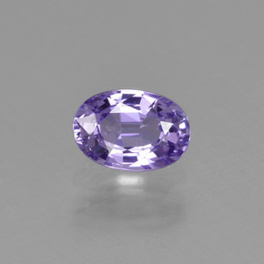 0.69캐럿 천연 퍼플 사파이어, 타원형 컷, 6×4.2 mm, VVS-VS