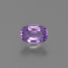 0.66캐럿 천연 바이올렛 사파이어, 타원형 컷, 6×4.2 mm, VVS-VS