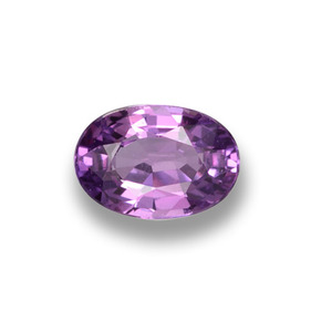 0.59캐럿 천연 핑크빛 퍼플 사파이어, 타원형 컷, 5.9×4.1 mm, VS
