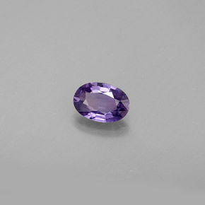 0.54캐럿 천연 블루 바이올렛 사파이어, 타원형 컷, 5.9×4.1 mm, VS