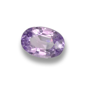0.64캐럿 천연 바이올렛 사파이어, 타원형 컷, 6.1×4.2 mm, VVS-VS