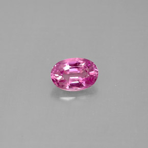 0.59캐럿 천연 퍼플 핑크 사파이어, 타원형 컷, 5.8×4 mm, VS