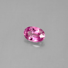 0.59캐럿 천연 퍼플 핑크 사파이어, 타원형 컷, 5.8×4 mm, VS