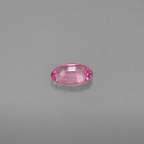 0.53캐럿 천연 핑크 사파이어, 타원형 컷, 5.9×4.1 mm, VS