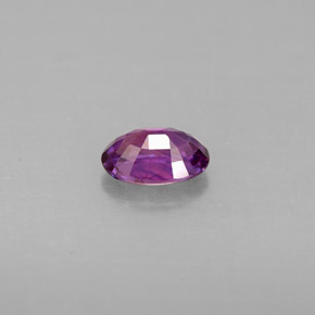 0.60캐럿 천연 핑크빛 바이올렛 사파이어, 타원형 컷, 5.9×4.1 mm, VS-SI