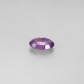 0.52캐럿 천연 블루 바이올렛 사파이어, 타원형 컷, 5.9×4.2 mm, VVS