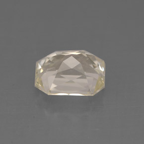 1.60캐럿 천연 라이트 옐로우 사파이어, 에메랄드 컷, 6.8×5.6 mm, VVS-VS
