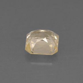 1.33캐럿 천연 라이트 옐로우 사파이어, 에메랄드 컷, 5.8×5.8 mm, VVS-VS