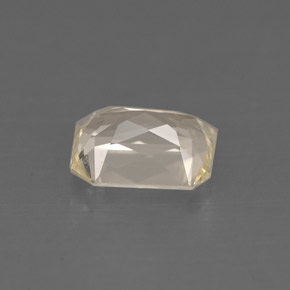 1.34캐럿 천연 라이트 옐로우 사파이어, 에메랄드 컷, 6.8×5.4 mm, VVS-VS