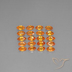 3.81캐럿 천연 Apricot Orange  사파이어 보석, 마퀴즈, 4.8×2.6 mm, VVS-VS