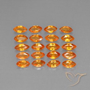 3.81캐럿 천연 Apricot Orange  사파이어 보석, 마퀴즈, 4.8×2.6 mm, VVS-VS