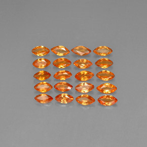 2.46캐럿 천연 Apricot Orange  사파이어 보석, 마퀴즈, 4.2×2.4 mm, VVS-VS