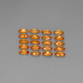 2.46캐럿 천연 Apricot Orange  사파이어 보석, 마퀴즈, 4.2×2.4 mm, VVS-VS