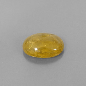 4.29캐럿 천연 옐로우 사파이어, 투명한, 11.3×8.6 mm, 투명/반투명