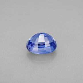 2.05캐럿 천연 블루 사파이어, 타원형 컷, 7.5×6.1 mm, VVS