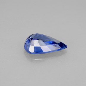 2.29캐럿 천연 블루 사파이어, 배 모양, 10.4×6.8 mm, VVS
