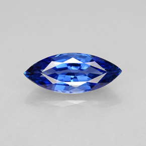 2.69캐럿 천연 블루 사파이어, 마퀴즈, 13.6×5.6 mm, VVS