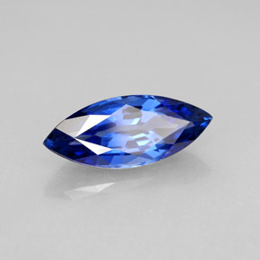 2.69캐럿 천연 블루 사파이어, 마퀴즈, 13.6×5.6 mm, VVS