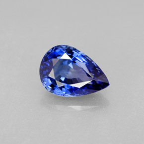 1.99캐럿 천연 블루 사파이어, 배 모양, 9.1×6.4 mm, VVS-VS