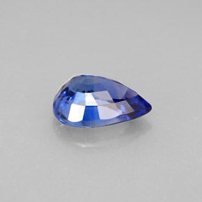 1.99캐럿 천연 블루 사파이어, 배 모양, 9.1×6.4 mm, VVS-VS