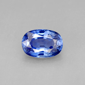 2.15캐럿 천연 블루 사파이어, 타원형 컷, 9.1×6.3 mm, VVS-VS