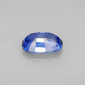 2.15캐럿 천연 블루 사파이어, 타원형 컷, 9.1×6.3 mm, VVS-VS
