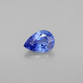 0.86캐럿 천연 블루 사파이어, 배 모양, 7.1×5 mm, VVS-VS