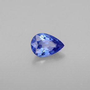 0.86캐럿 천연 블루 사파이어, 배 모양, 7.1×5 mm, VVS-VS