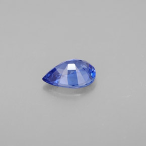 0.86캐럿 천연 블루 사파이어, 배 모양, 7.1×5 mm, VVS-VS