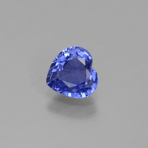 1.06캐럿 천연 바이올렛 블루 사파이어, 하트 모양, 6.2×6.1 mm, VS