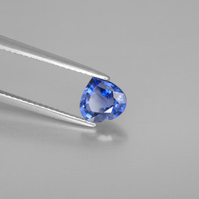 1.29캐럿 천연 블루 사파이어, 하트 모양, 6.7×6.4 mm, VS
