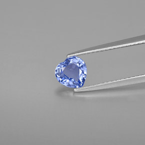 1.21캐럿 천연 바이올렛 블루 사파이어, 하트 모양, 6.2×6.2 mm, VVS-VS
