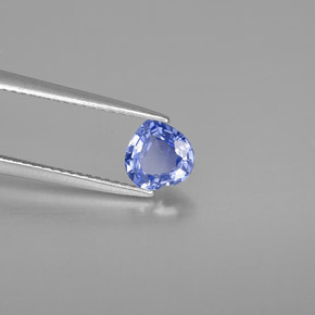 1.21캐럿 천연 바이올렛 블루 사파이어, 하트 모양, 6.2×6.2 mm, VVS-VS