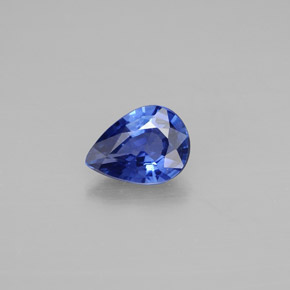 0.80캐럿 천연 바이올렛 블루 사파이어, 배 모양, 7×5.1 mm, VVS-VS