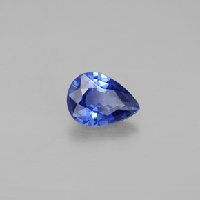 0.80캐럿 천연 바이올렛 블루 사파이어, 배 모양, 7×5.1 mm, VVS-VS