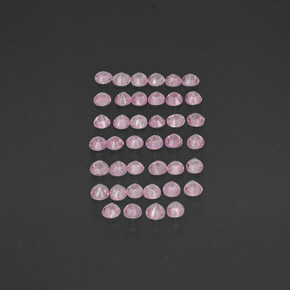 캐럿 천연 핑크 사파이어 보석, 라운드 컷, 1.54 mm, VVS-VS